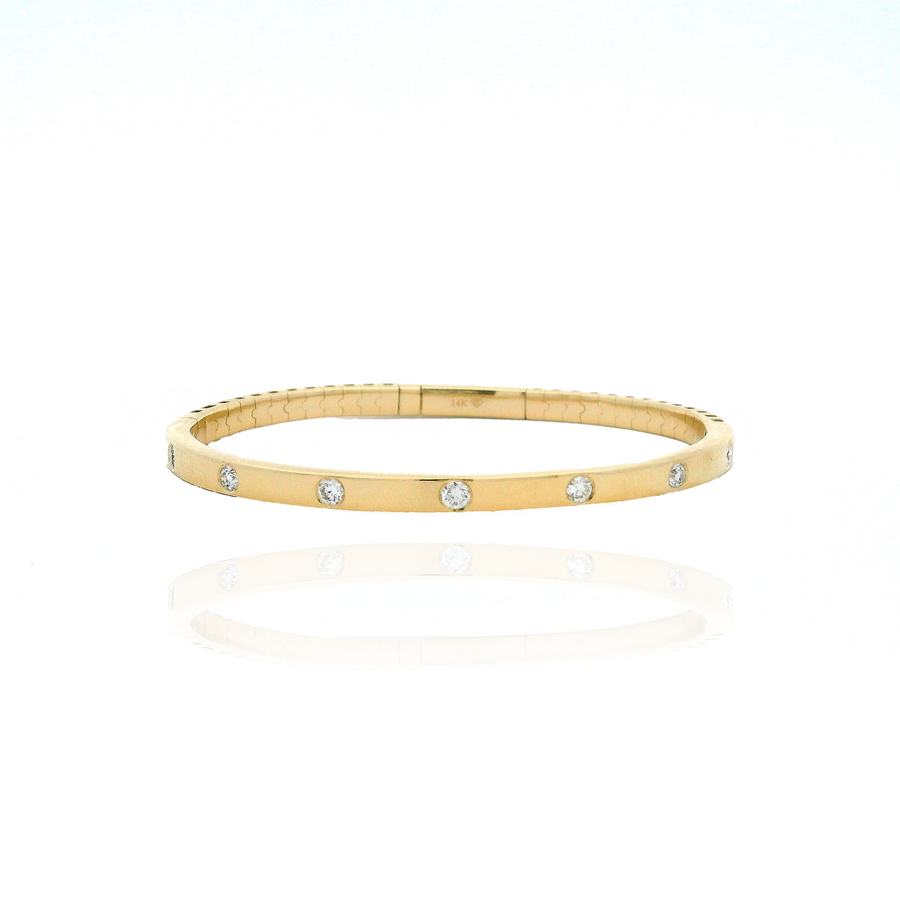 Sally - Bangle Gold and Diamond