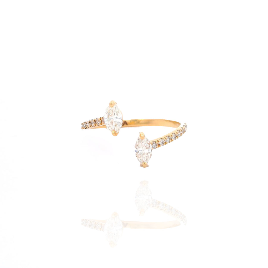 Wrap Marquise Ring.