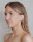 Emerald Doble Halo Earrings