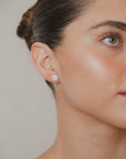 Diamond + Diamond Halo Earrings