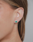 Emerald and Diamond Earrings