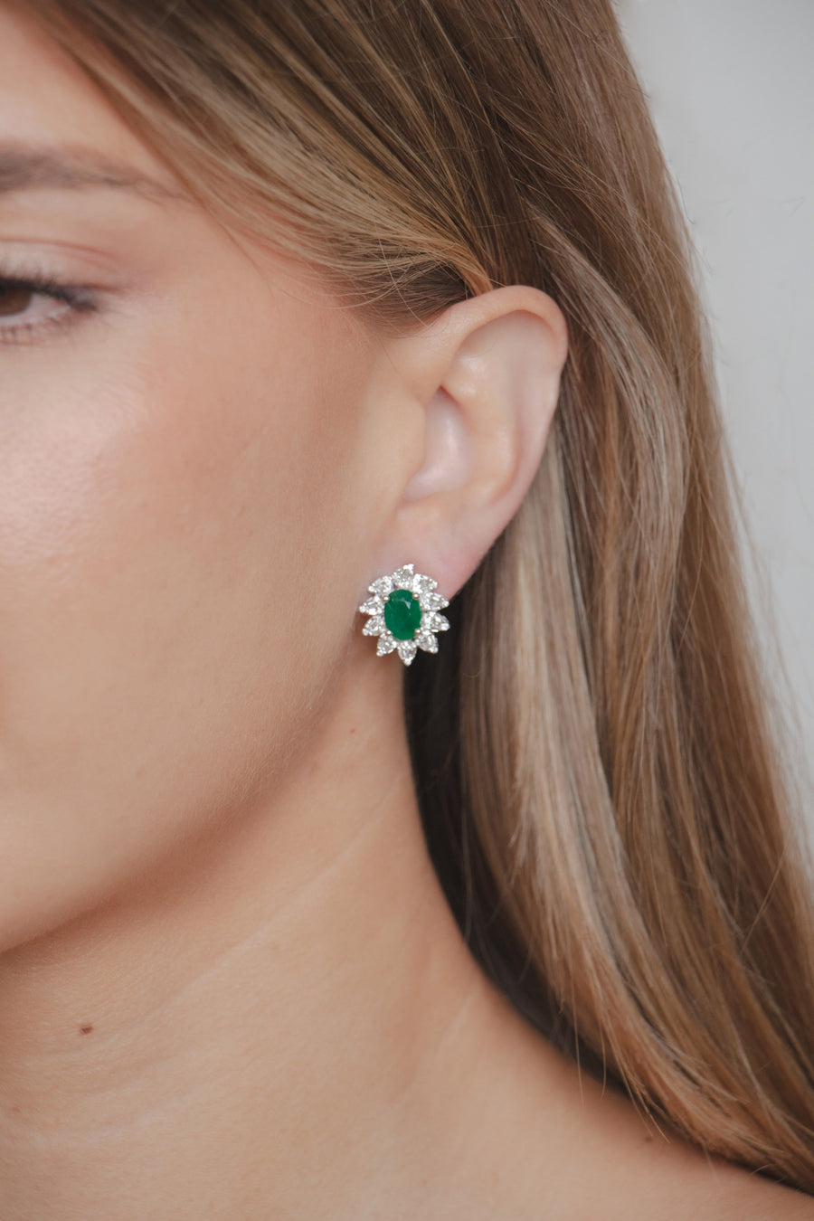 Fancy Emerald Earrings