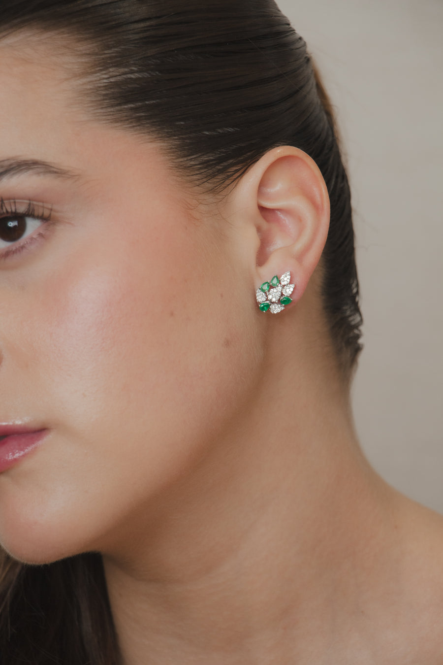 Emerald & Diamond Earrings