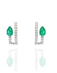 Sienna - Emerald Hoops