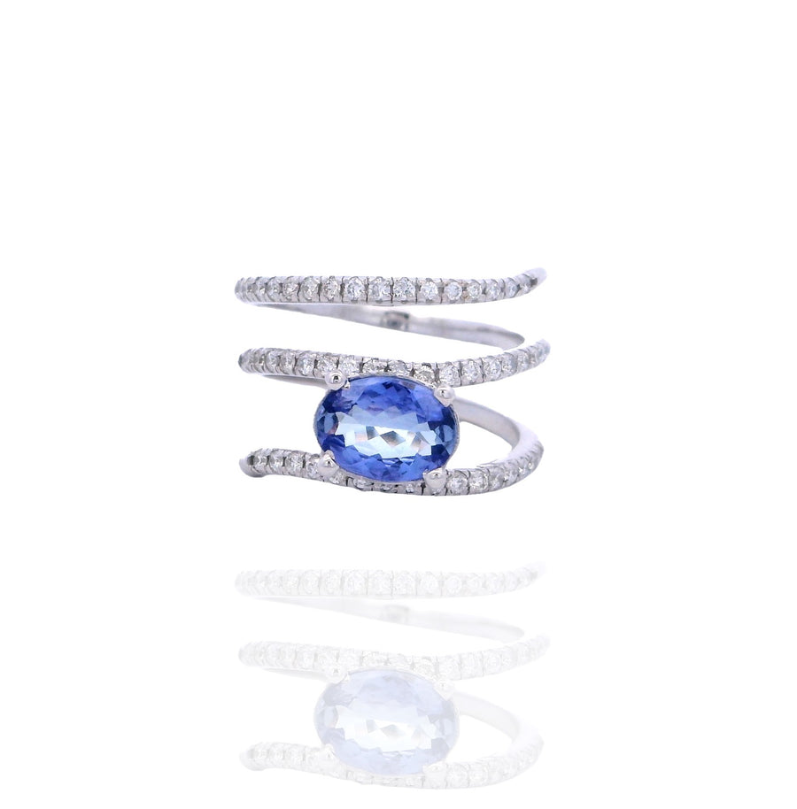 Elena - Triple Ring Tanzanite