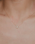 Solitaire Bezel Necklace