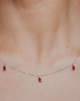 Ruby Drop Necklace