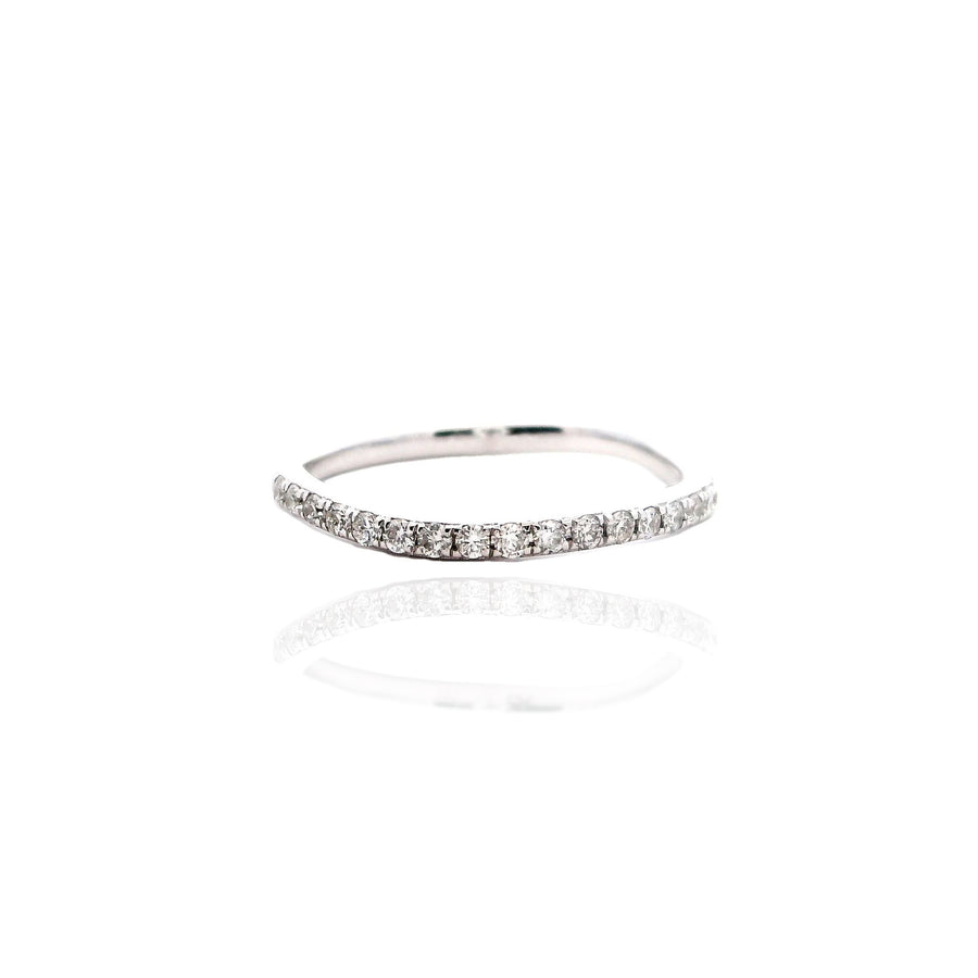 Curved Diamond Ring