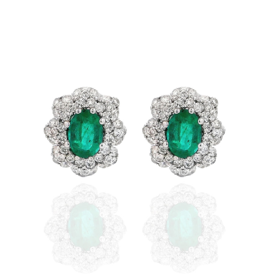 Emerald & Diamond Flower