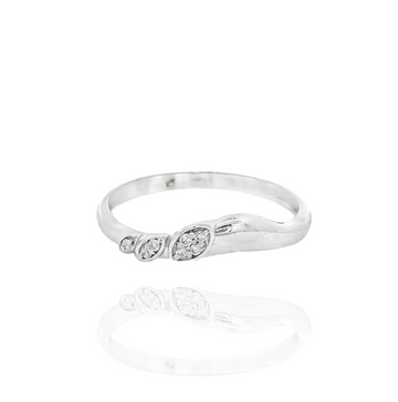 Marquise Triple Pave Ring