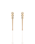 Bezel Chain Earring