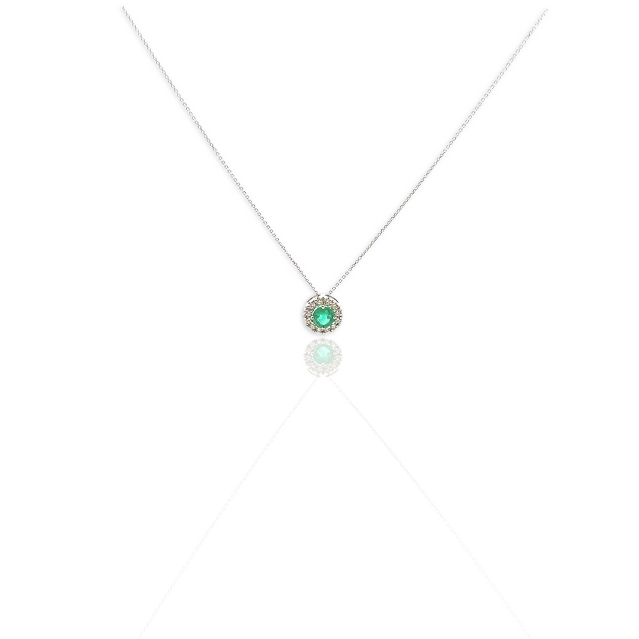 Round Emerald Necklace