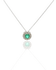 Round Emerald Necklace