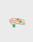 Emerald and Diamond Ring