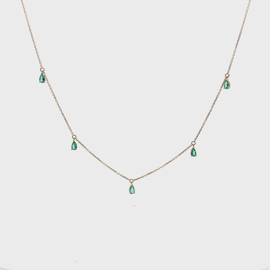 Emerald Drop Necklace