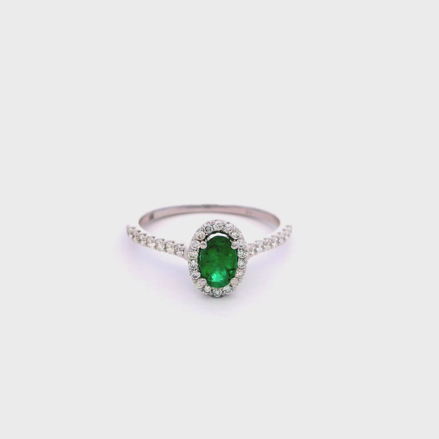 Emerald Oval Ring