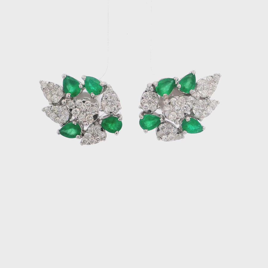 Emerald & Diamond Earrings