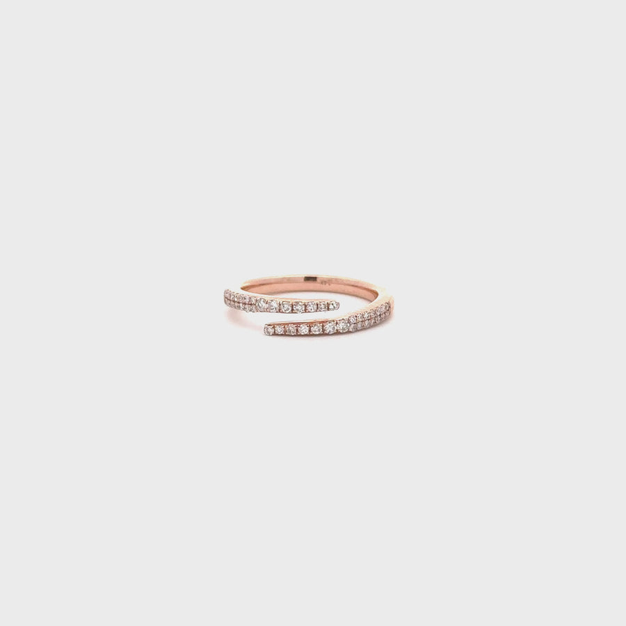 Wrap Pave Rose Ring