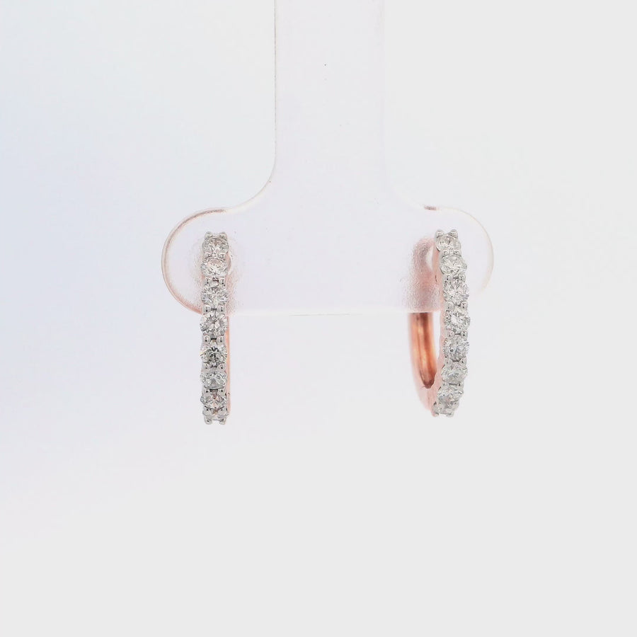 Small Diamond Hoops