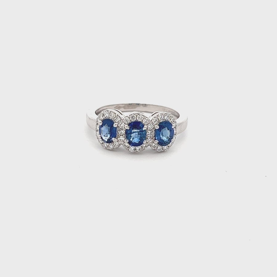 Triple Sapphire Ring