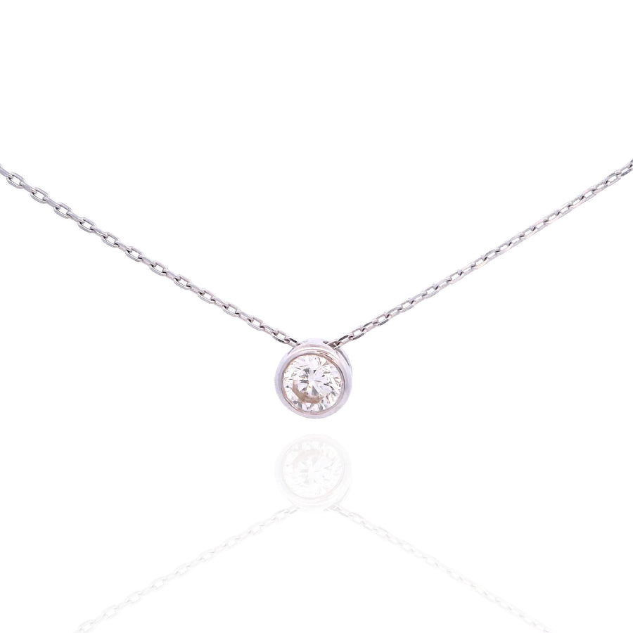 Solitaire Bezel Necklace