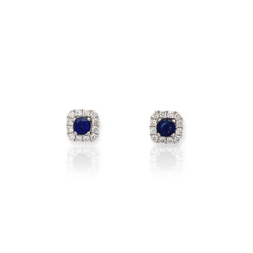 Sapphire and Diamond Earrings